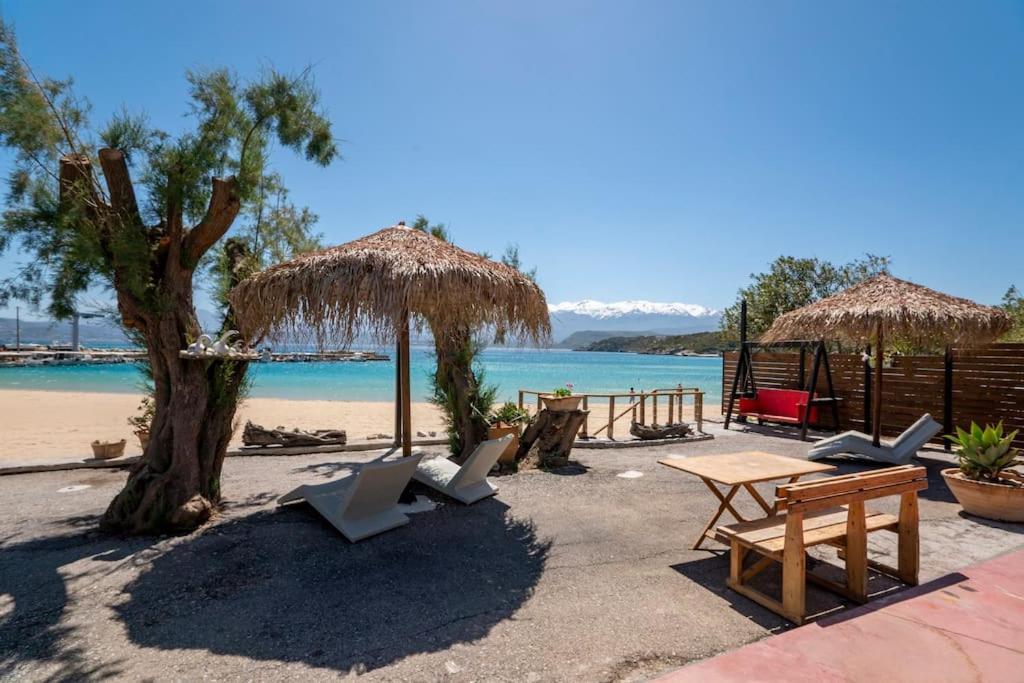 Sea And Sun Metaxy Mas, Brand-New, Beachfront ! Chania  Bagian luar foto