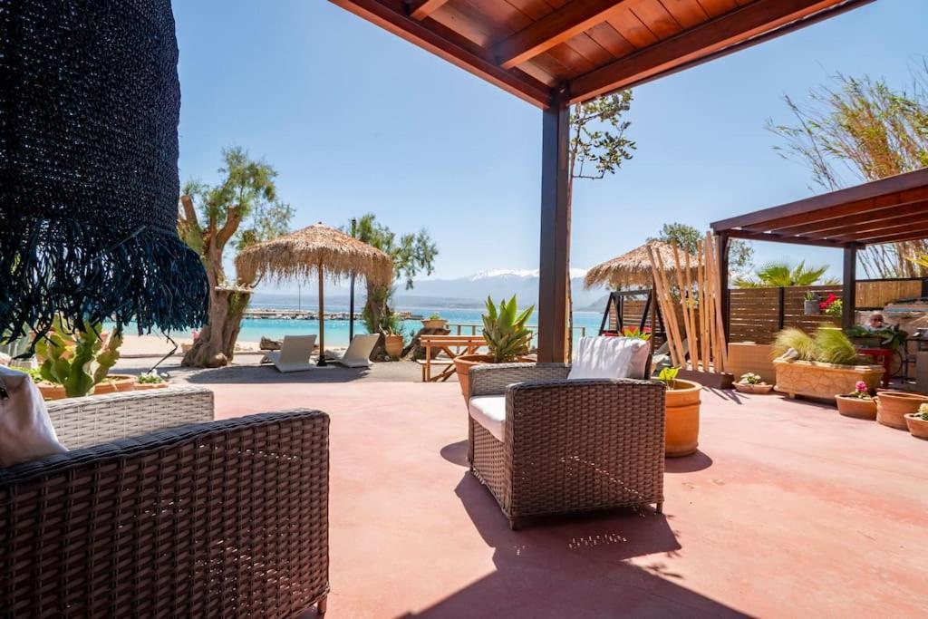 Sea And Sun Metaxy Mas, Brand-New, Beachfront ! Chania  Bagian luar foto