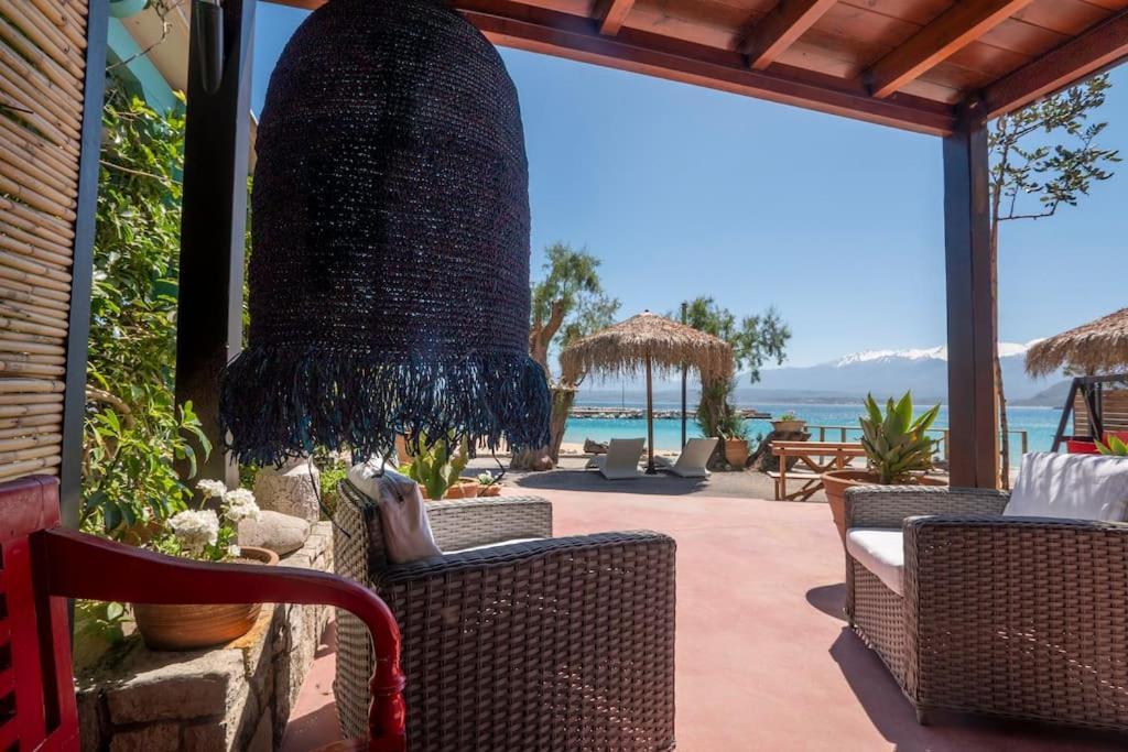 Sea And Sun Metaxy Mas, Brand-New, Beachfront ! Chania  Bagian luar foto